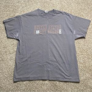 United States Coast Guard Men’s Dad Brown Graphic T-Shirt Size XL